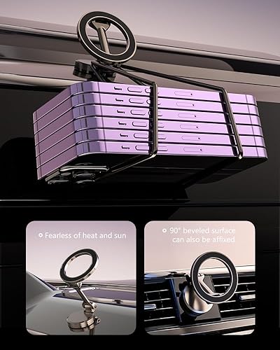 Miniatura 5 de Mayten Soporte magnético para teléfono, compatible con soporte MagSafe para teléfono para iPhone 15141312 Pro Max Plus Mini y todos los teléfonos