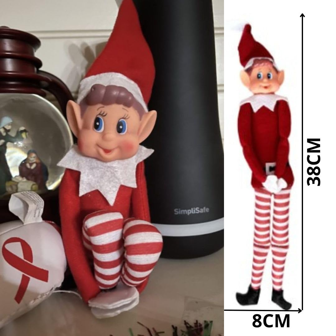 Elfo Navidad Muñeco Travieso, con Carta, Certificado de Adopción y Acceso Premium Club Web, CREA la Magia de la Navidad con Esta Tradición