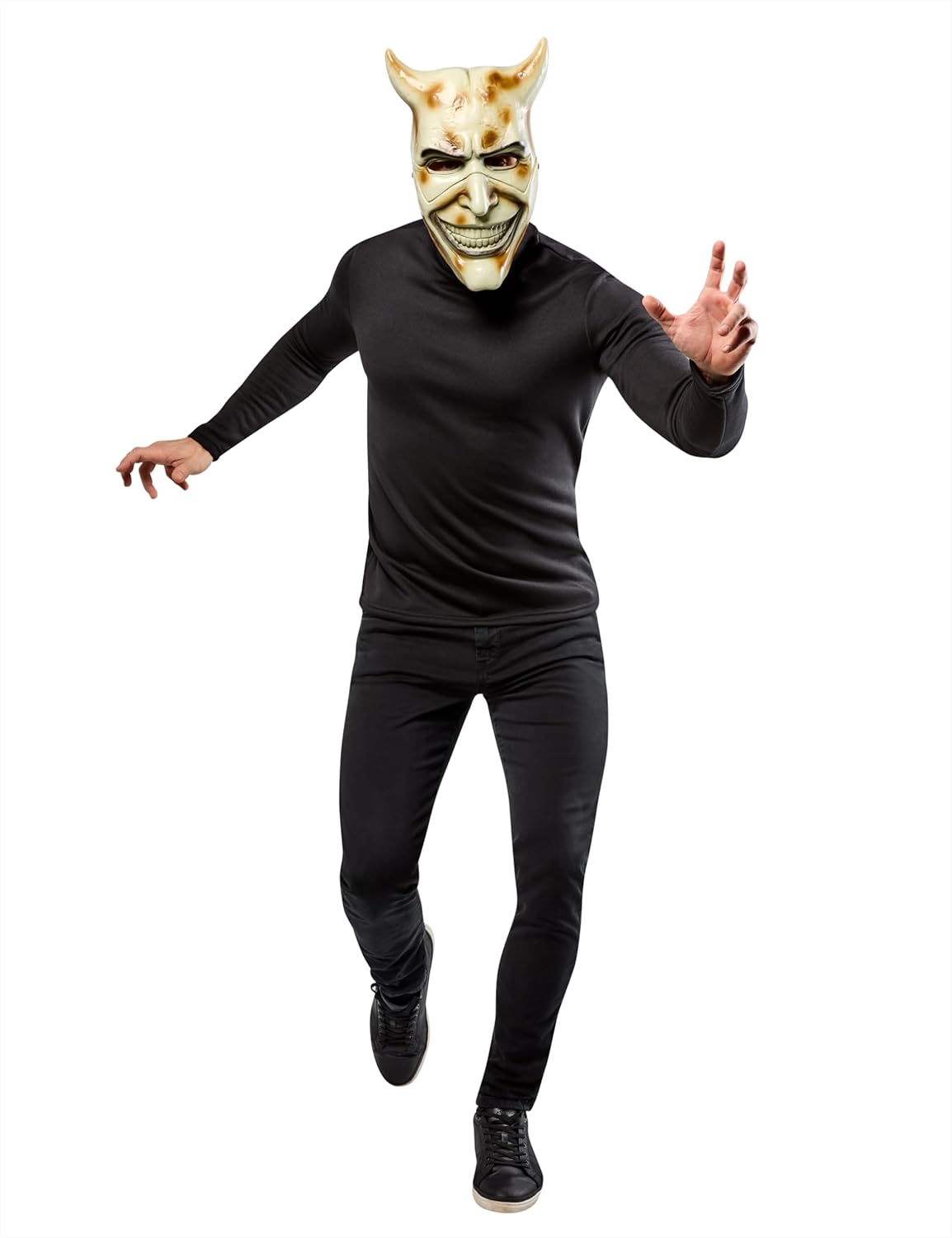 Rubies The Black Phone: The Grabber 3/4 Mask for Adults, Unisex One Size