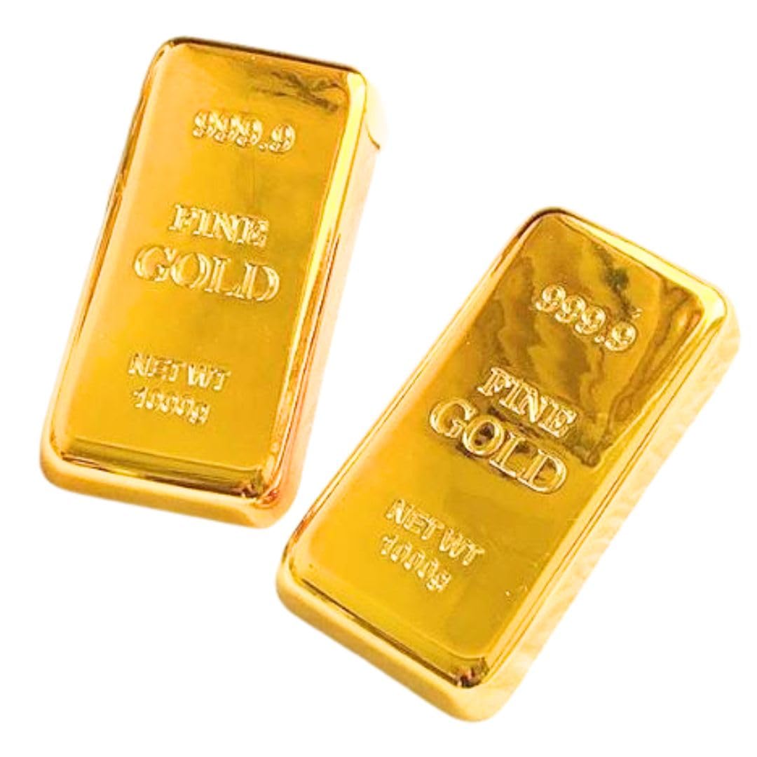 Amazon.co.jp: Solvanta 文鎮 金塊 レプリカ インゴット 金の延べ棒