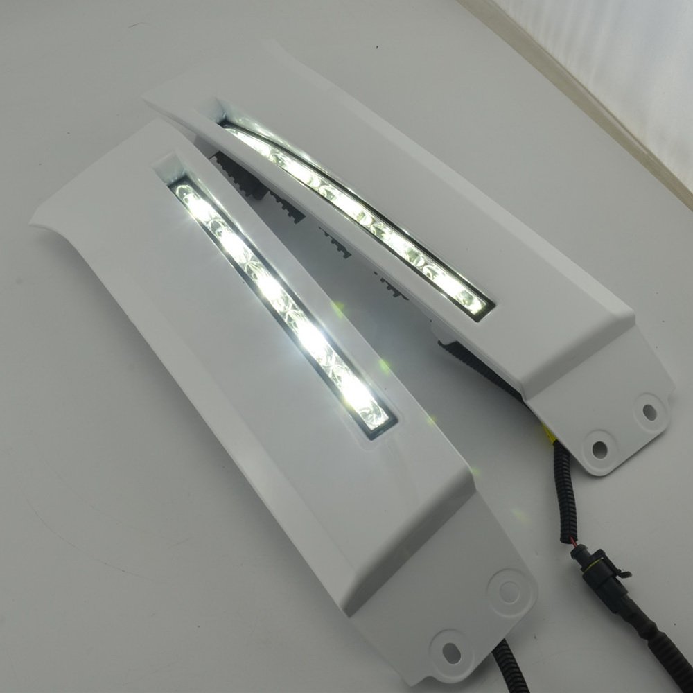 LED luci diurne DRL Tundra-2007 Per Tundra 2007-2013 Sequoia 2008-2017, LED DRL con coperchio nero