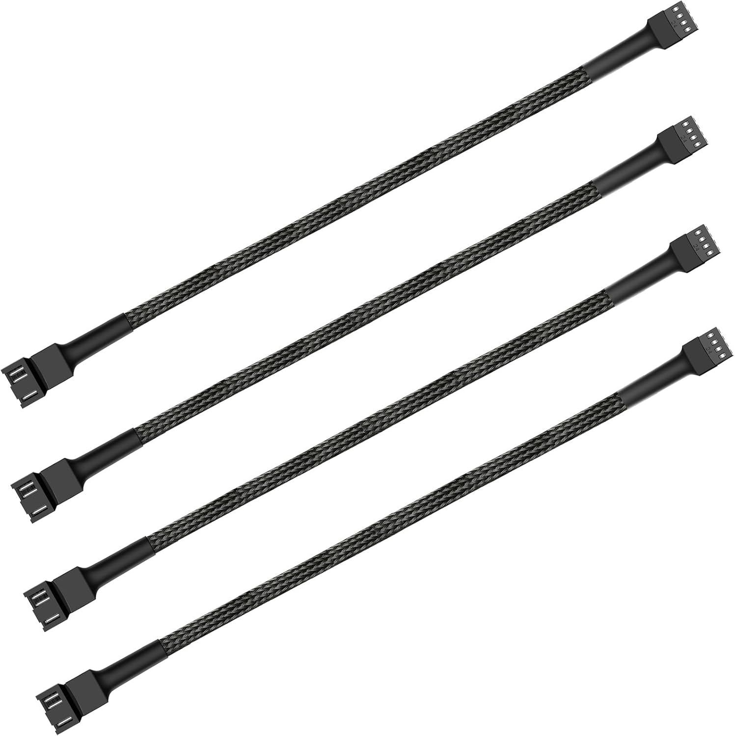 12" PWM Fan Extension Cable, 4-Pin PC Cable (30cm, 4pcs)