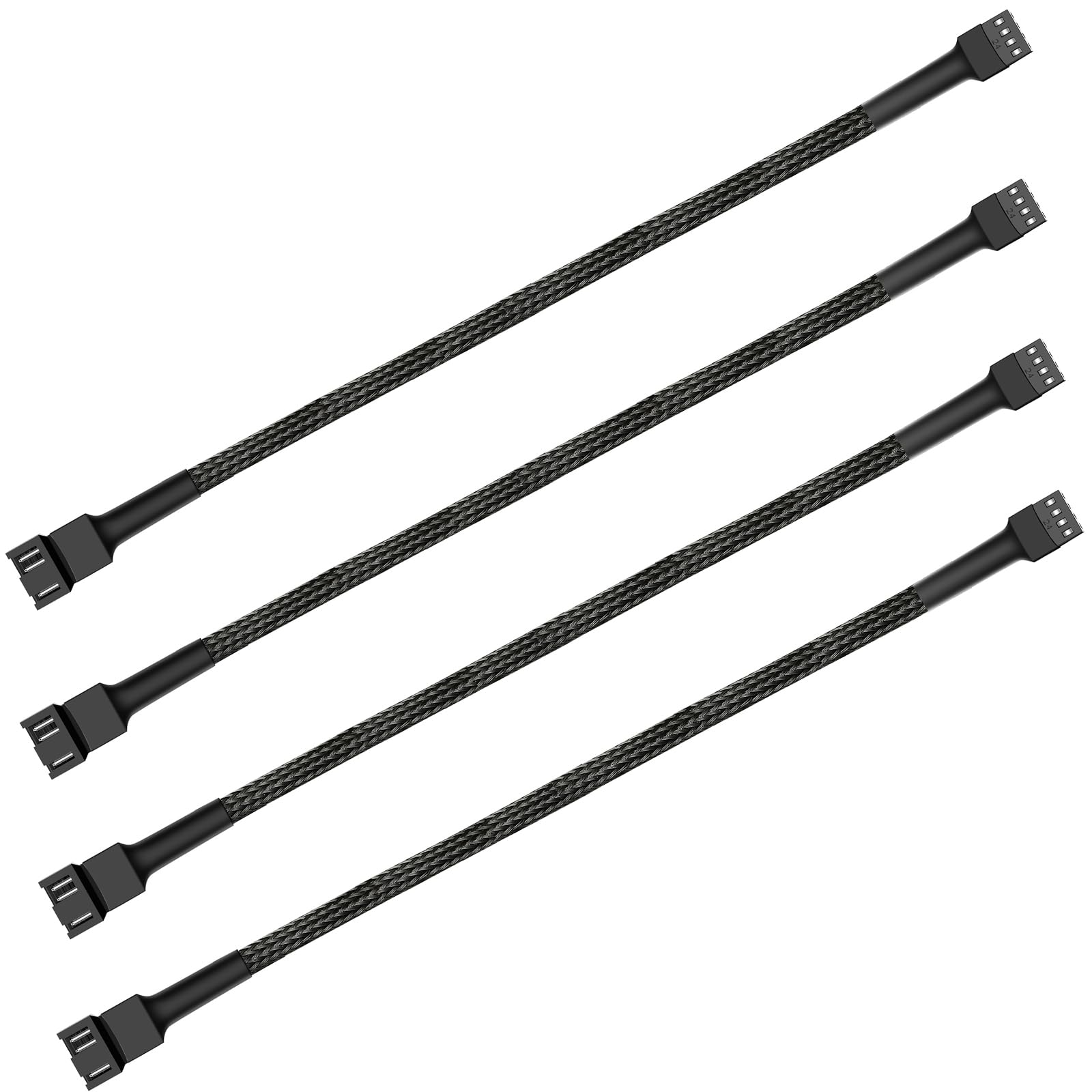 Photo 1 of 12" PWM Fan Extension Cable, 4-Pin PC Cable (30cm, 4pcs)