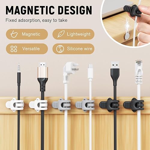 Miniatura 2 de Upgraded Data Cable Organizer - Made of Silicone, A Multi-Purpose Cable Bundling Tool(24pcs)