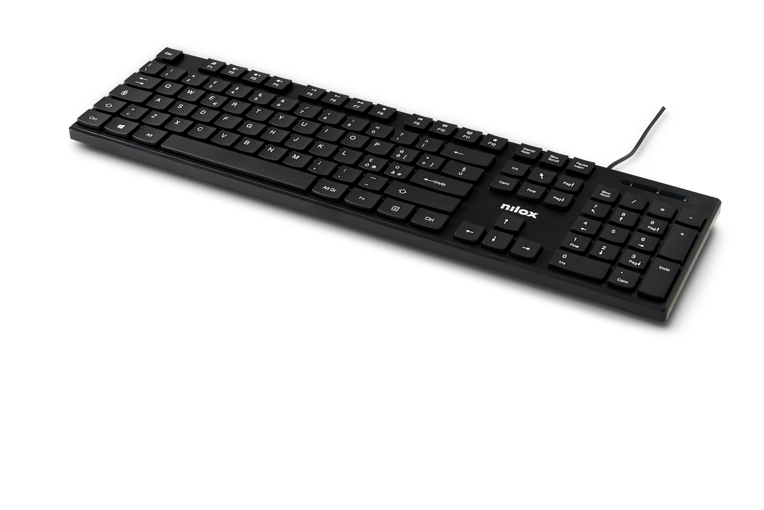 Tastiera USB Nilox - Layout Italiano, Anti-usura, Cavo 1.5m, Compatibile Con Windows/Mac/Linux - Foto 5