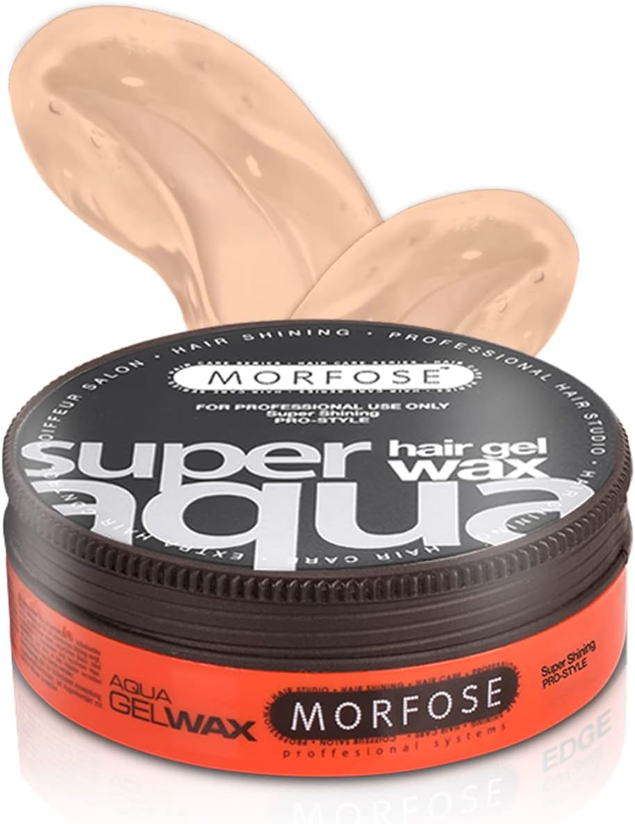 MORFOSE Aqua Gel Hair Wax Pro Style Extra Shinning 5.92oz / 175ml