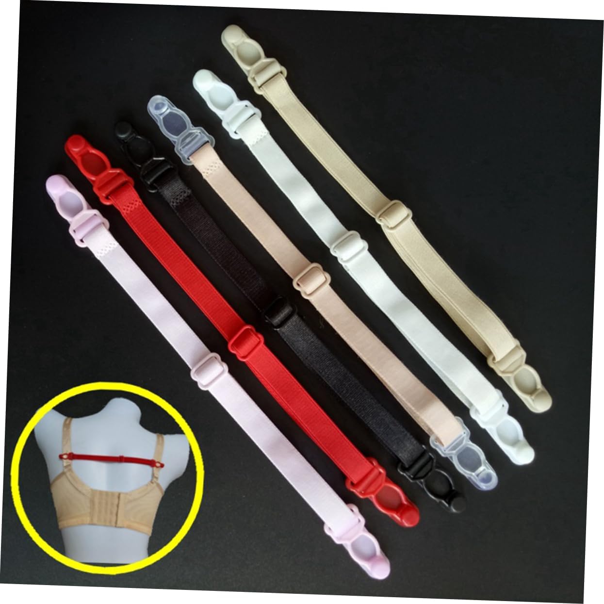 36 Pcs Non-slip Bra Straps for Women Bra Clip Holders Anti-slip Buckle