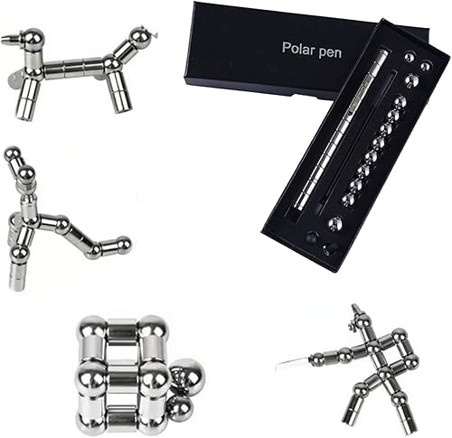 Bolígrafo magnético para ansiedad, juguetes de construcción de esculturas, alivio del estrés, aburrimiento, TDAH, autismo, adultos y niños,