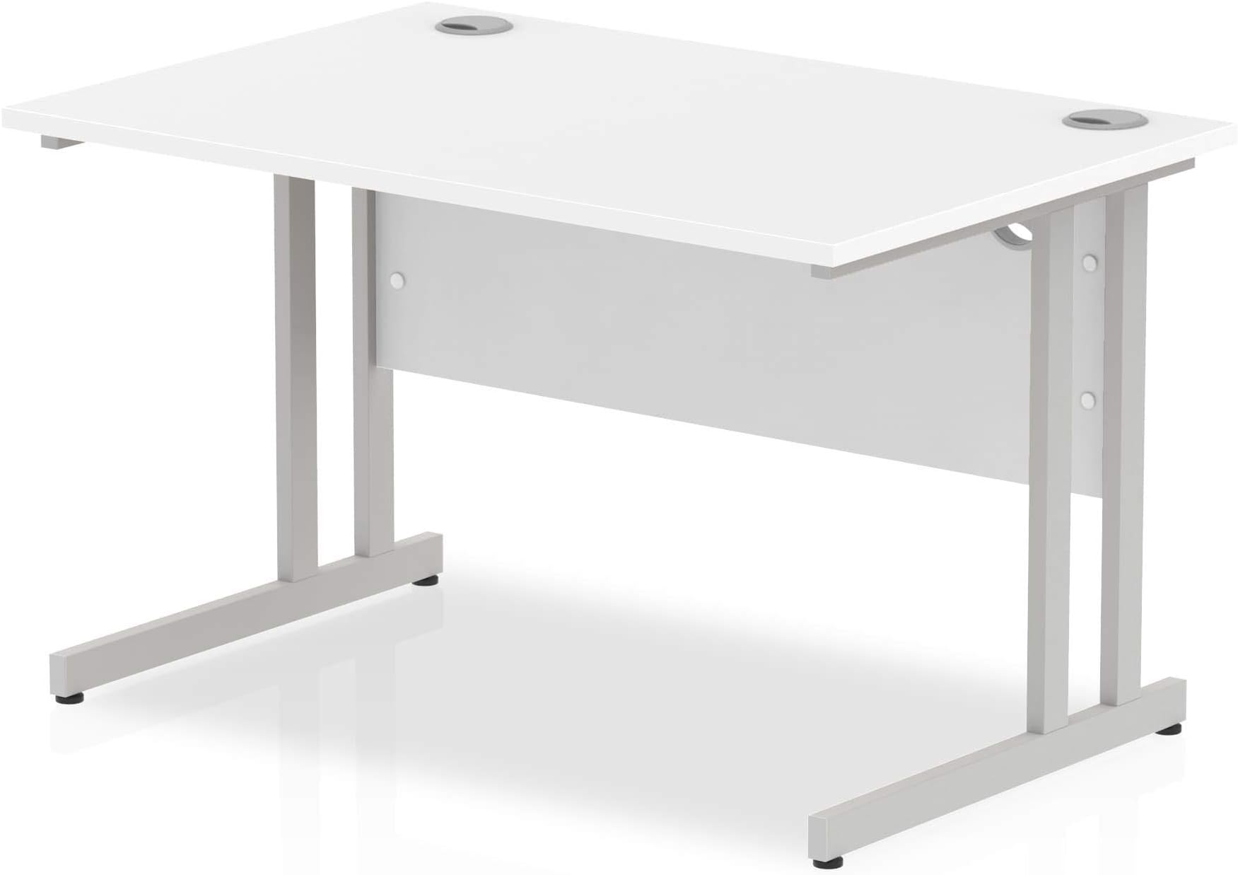 BiMi 1200mm x 800mm Rectangular Straight Desk in WHITE