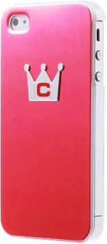 Black I4SMC-PKSL Case for iPhone 4/4S, California Brand Corset Model, Pink/Silver