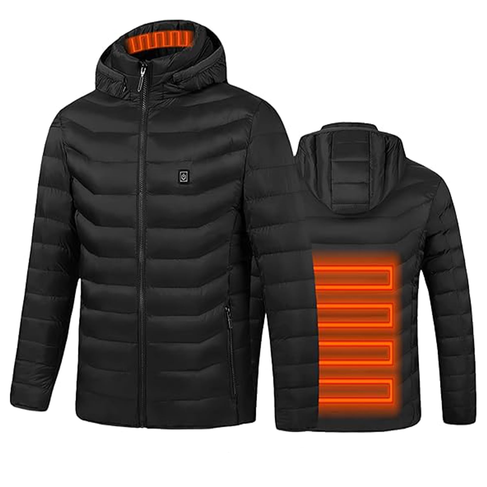 Sudadera con capucha de calefacción y chaqueta térmica con 3 niveles SofLuxe 8