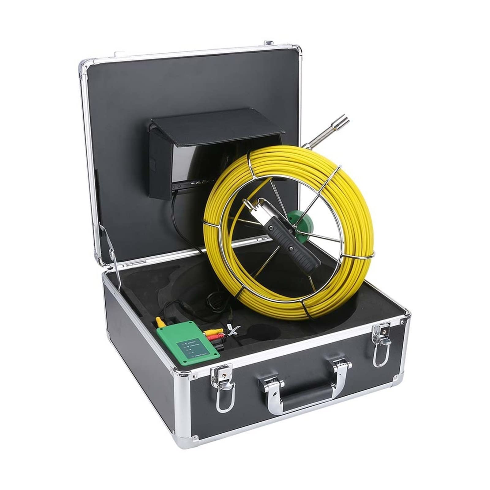 Abwasserrohrrohr -Pipeline -Inspektionskamera 7 Zoll 1 7mm wasserdichte industrielle Pipeline Endoskop Schlange Videokamera -Systemmaschine 1 0m/20m/30m/40 m/50 m(F9117-20M)