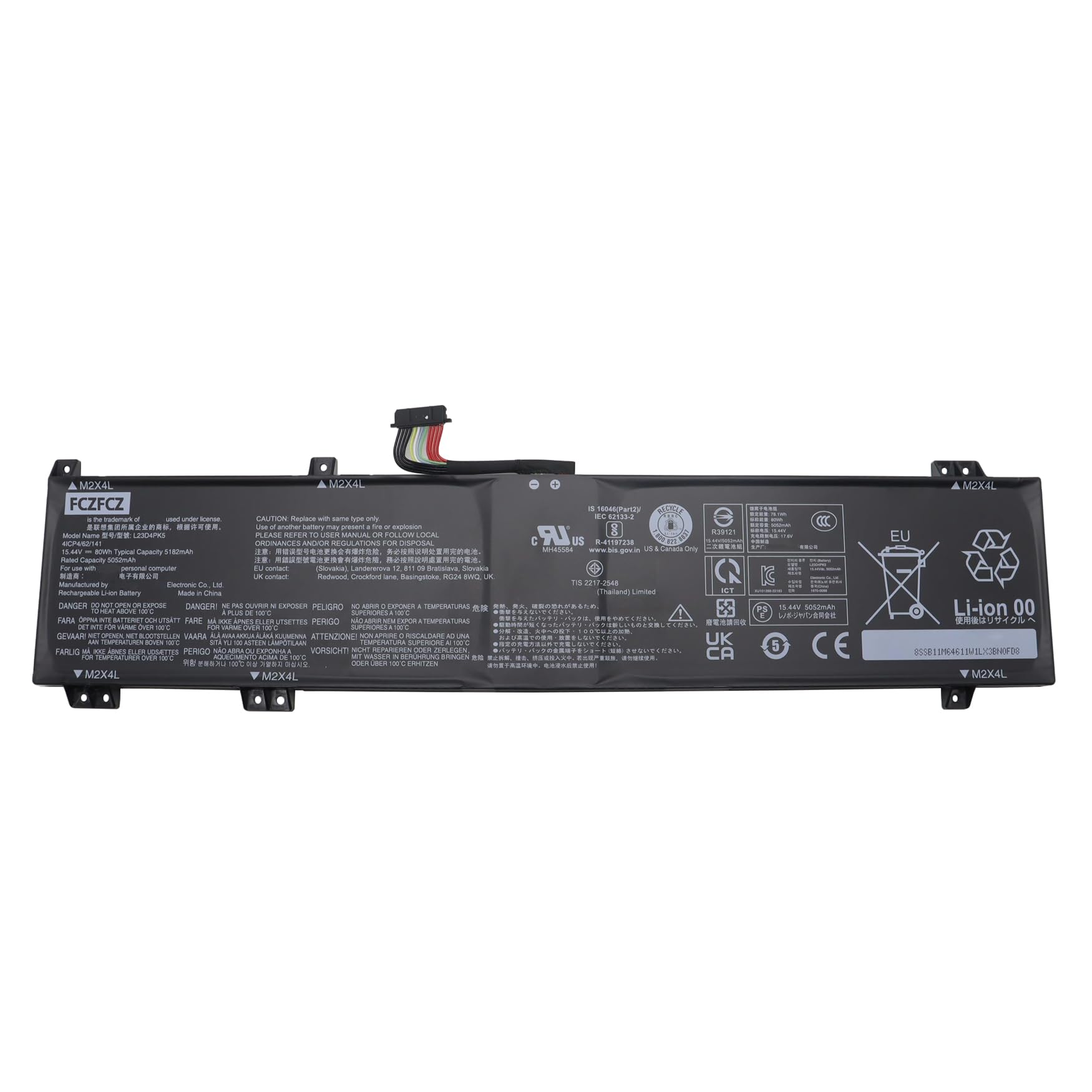 Amazon.com: FCZFCZ L23D4PK5 Laptop Battery 80Wh 5182mAh