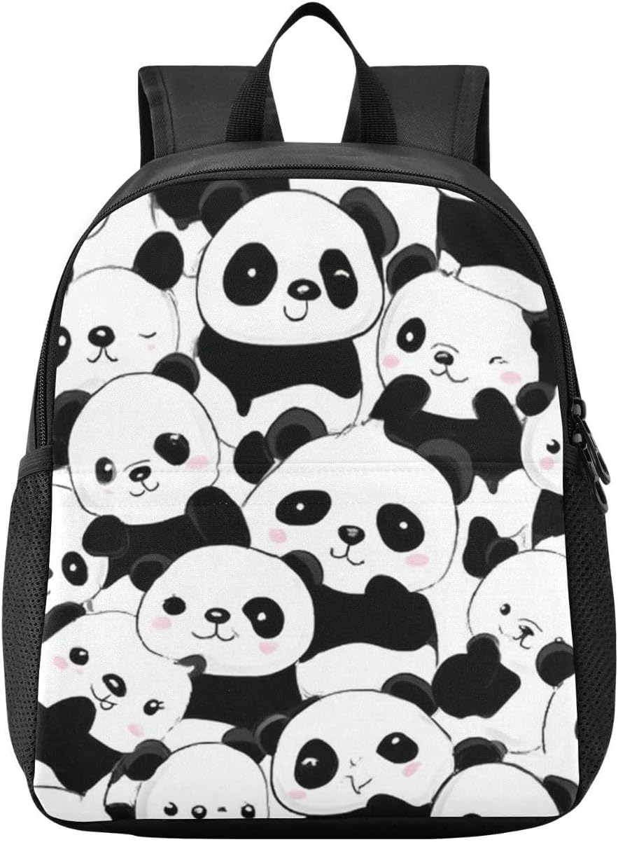 Kcldeci School Backpack for Kids,Cute Panda Durable School Bags Bookbag for Boys Girls