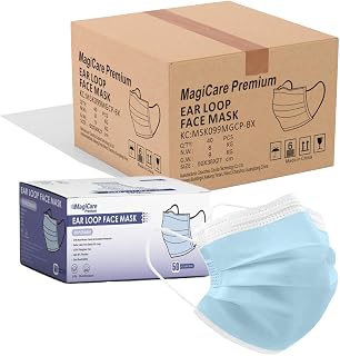 Face Mask Bulk (2000) - ASTM Level 2 Medical Procedure Face Masks - 3 Ply Disposable Bulk Face Mask - 40 Boxes (2000PCS)