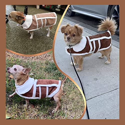 Rypet Small Dog Winter Coat - Shearling Fleece Dog Warm Coat For Small To Medium Breeds Dog Coffee, Medium #TOP6