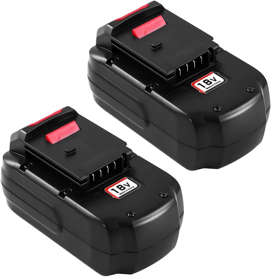 2Packs Replacement Battery Compatible with Porter Cable 18V Battery Compatible with PC18B PCC489N PCMVC PCXMVC Cordless Tools