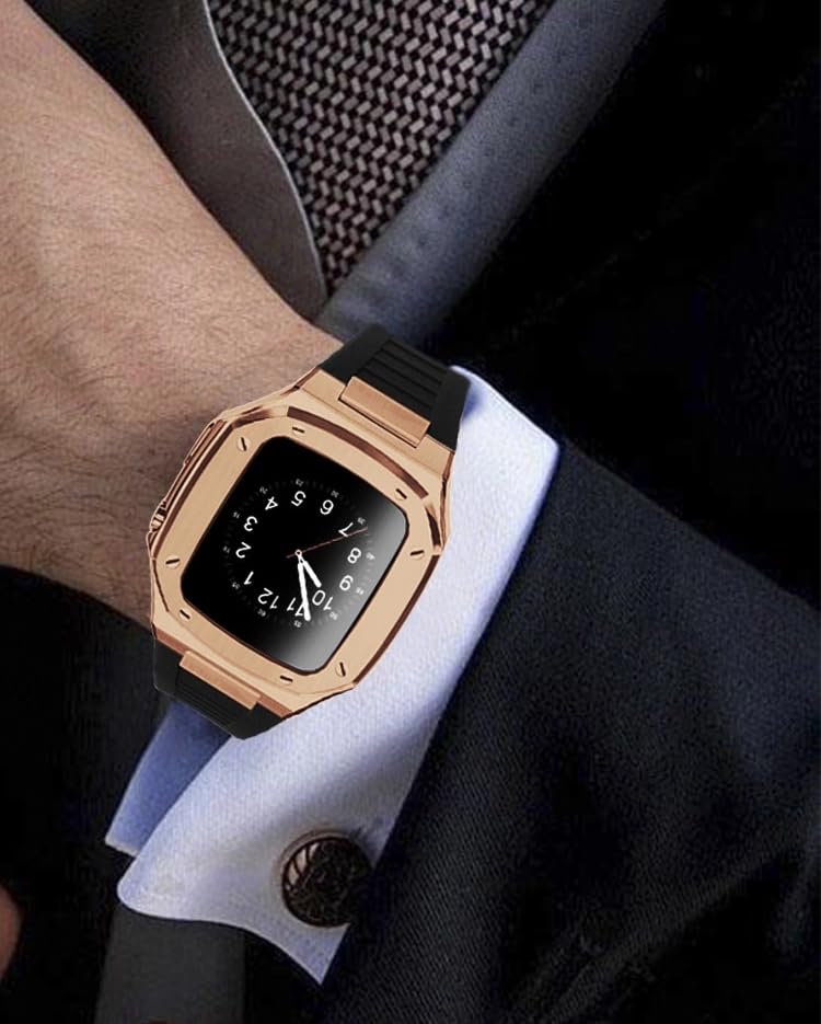 Boîtier Apple Watch 45 mm acier pour éviter les rayures d'écran