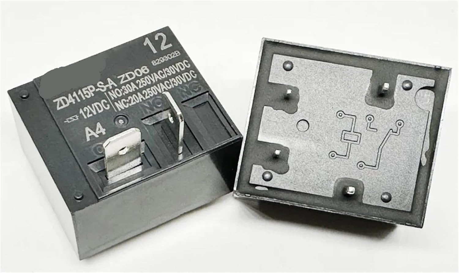 ZD4115PD-S-A ;ZD4115P-S-A 12VDC-A4LX (T91A-12V-30A/40A) Relay 4pins(ZD4115P-S-A 12V 30A)