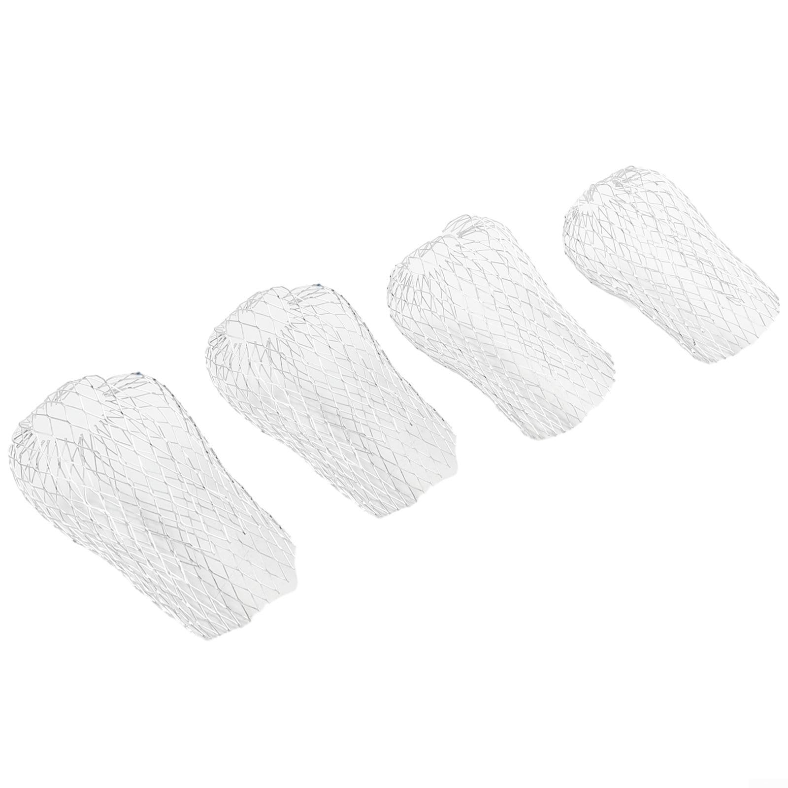 4 Pack Metal Mesh Gutter Guards for Leaf and Mud Debris Trap with Drain Pipe Covers Compatible with Square or Round Downpipes