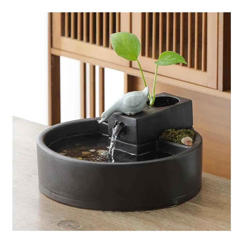 Fuente de Escritorio, Fuente de relajación Creativa de sobremesa con decoración de Agua Corriente