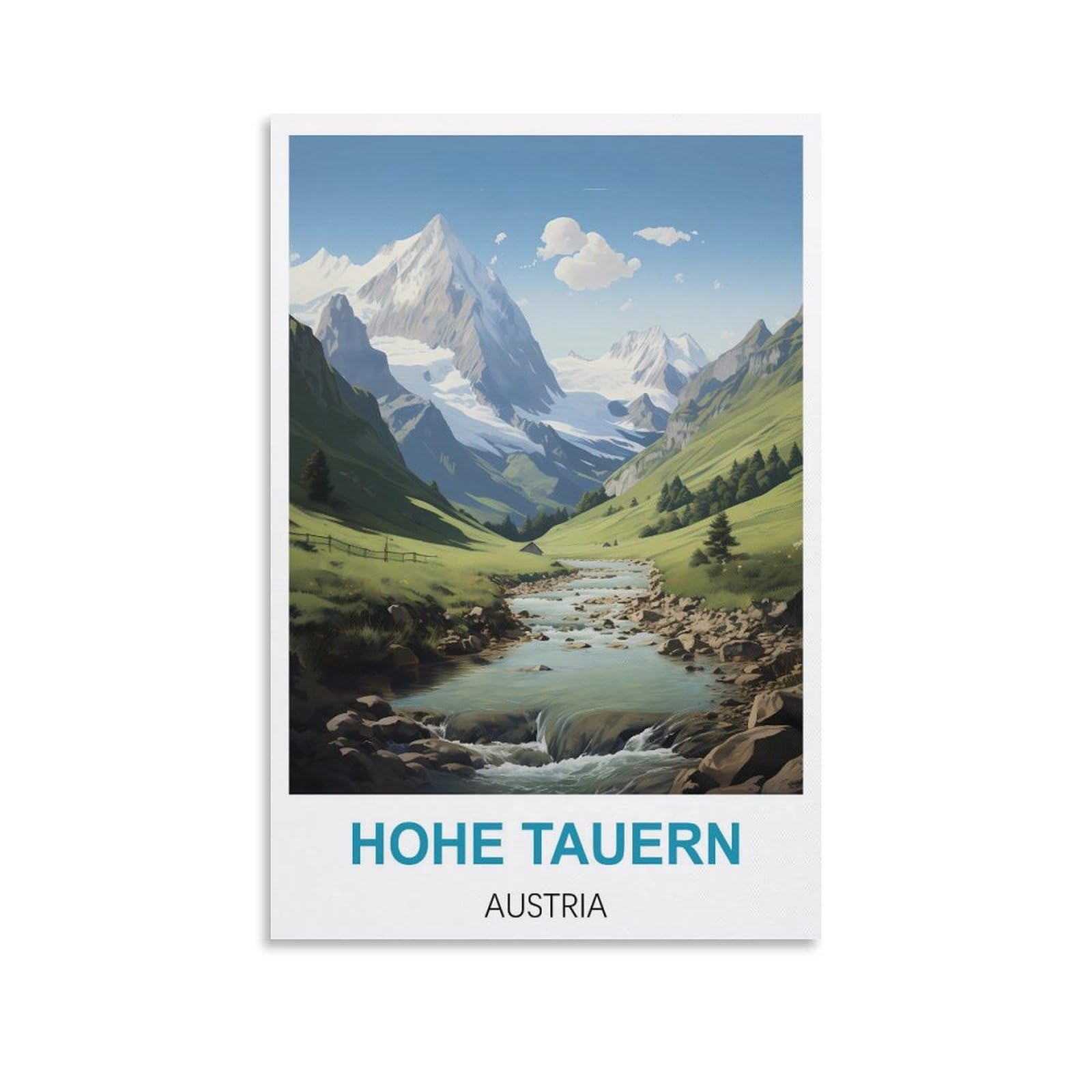 Vintage Metal Tin Sign Funny,Hohe Tauern Austria,Wall Poster Retro Tin Sign Metal Plaque for Bar Wall Decor Home Living Room Wall Art Decor 20x30cm