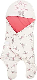 قماط بيبي بورت قطن بطبعة رسمة راقصة بالية للبنات من جوكي ام ام - اوف وايت وبطيخي