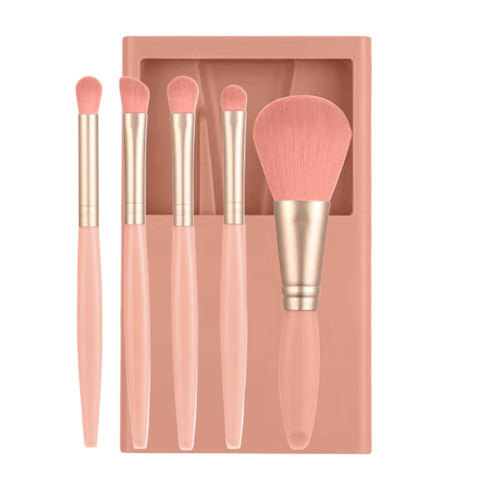Easy to Clean Makeup Brush - Make Up Brushes Set, Makeup Brushes with Case and Mirror, Eyeshadow Blending with Protective Carry Case, Cosmetic Brush Kit, Eye Applicator for Face Contouring Blending