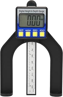 Electronic Height Depth Gauge Digital Display Woodworking Ruler Measure Tool 0‑80mm Digital Height Meter Depth Caliper