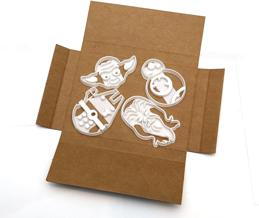 Star Wars Cookie Cutters x 4 BB8, Chewbacca, Millennium Falcon, Yoda