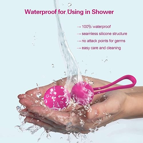 Miniatura 6 de Kegel Balls Ben Wa - Pesas de ejercicio y bola masajeadora para mujeres, pelota Kegel recomendada por médicos para principiantes y avanzados (rosa)