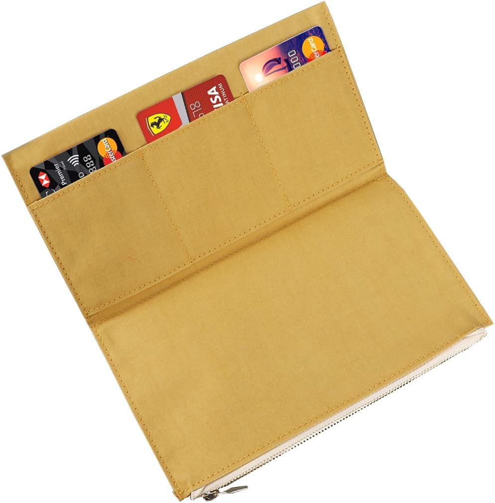 Moterm Canvas Zipper Pocket Insert Pouch for Travelers Notebook Refill