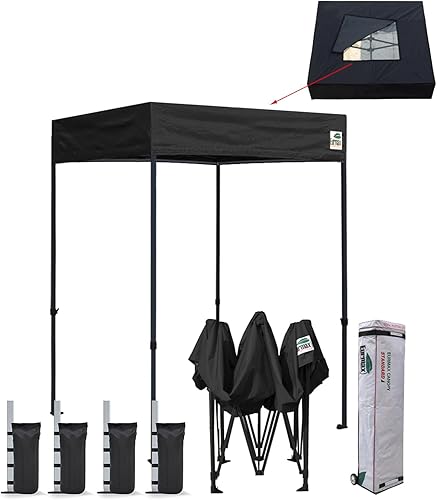 Miniatura 56 de Eurmax Toldo plegable para tienda de campaña de 10 x 10 pies, montura instantánea, uso comercial, con resistente bolsa con ruedas Blanco,Azul,Rojo