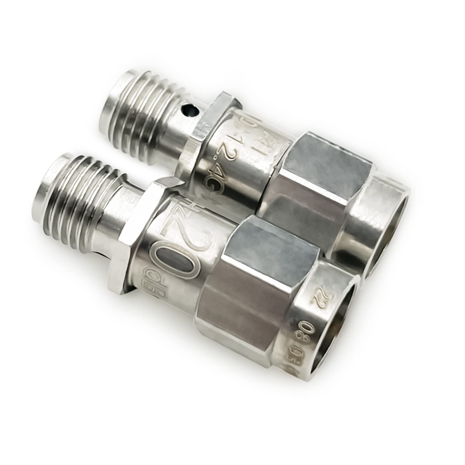 TOJOIN 2PCS 18GHz 10dB SMA Attenuatore, connettore maschio-femmina 50Ohm 2W Attenuatore RF coassiale per comunicazioni mobili 4G/5G Aviazione Radar WIFI (2W 18G 20dB-2pcs)