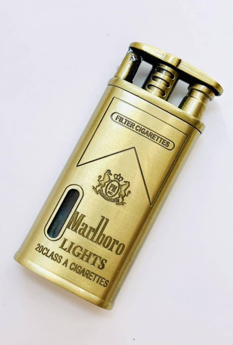 Amazon.co.jp: zippo型ガスライター 充填式マルボロライターターボ  