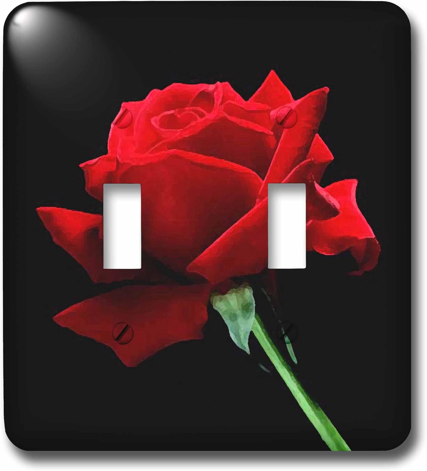 3dRose Red Rose double toggle switch