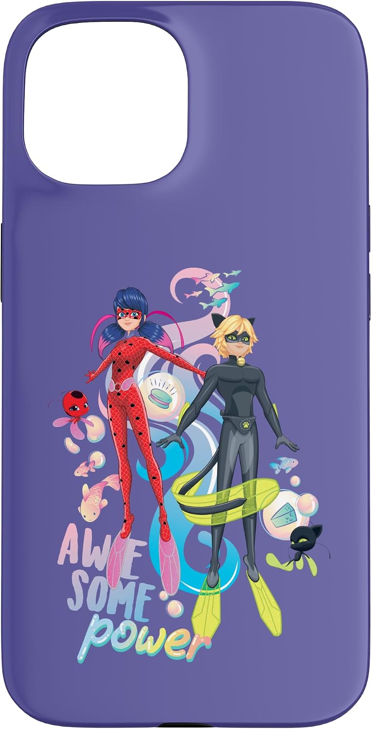 Miraculous Ladybug Cat Noir Aqua Summer Awesome Power Case for iPhone 17