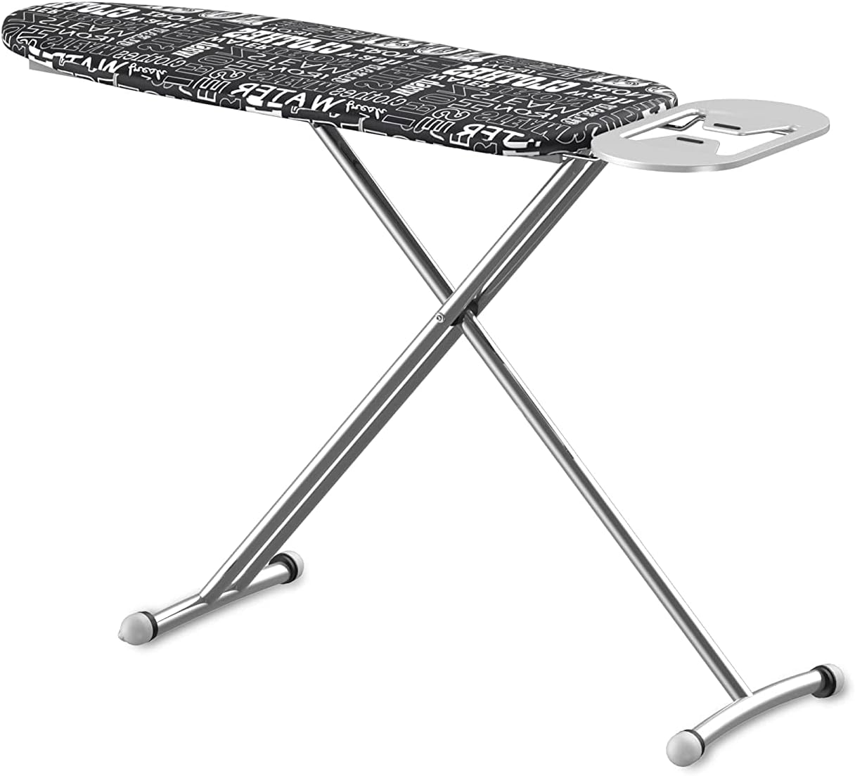 Trendi Ironing Board | Iron Holder & Silicone Stoppers | Fully Adjustable Height | Innovative Design | Space-Saving Solution-Jumbo Rest-Holding Tray (Design may vary)