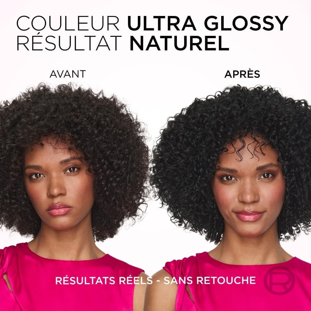 L’ORÉAL PARIS - Coloration Cheveux Semi-Permanente Ton sur Ton - Couleur Soin Gloss - Sans Ammoniaque - Casting Crème Gloss - Nuance : Cerise Noire (3.60)