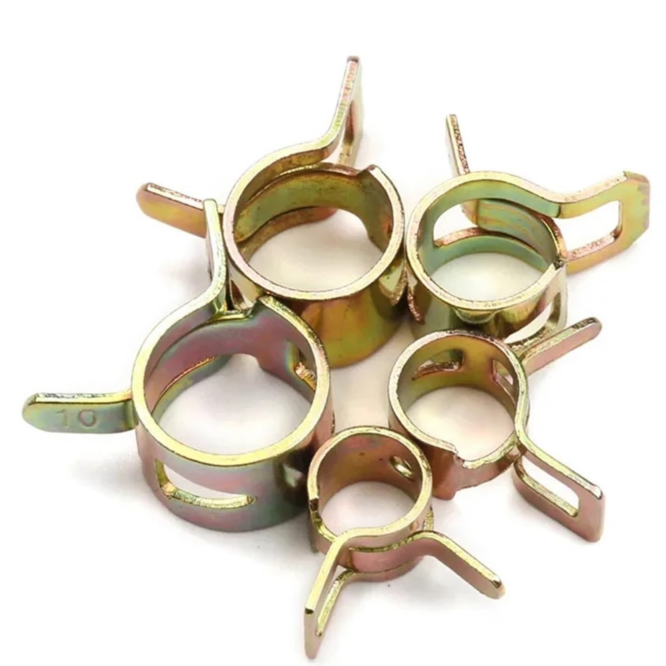 Fascette a molla per tubo flessibile, 100 pezzi, 6/7/8/9/10/11/12/14/15/17 mm