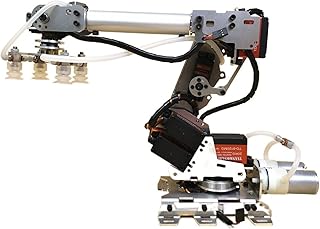 CHLOES Robot Arm Kit 6DOF Mechanical Arm Air Pump Industrial Robot Model Six Axis Robot 201 Suction Cup Robotic Arm