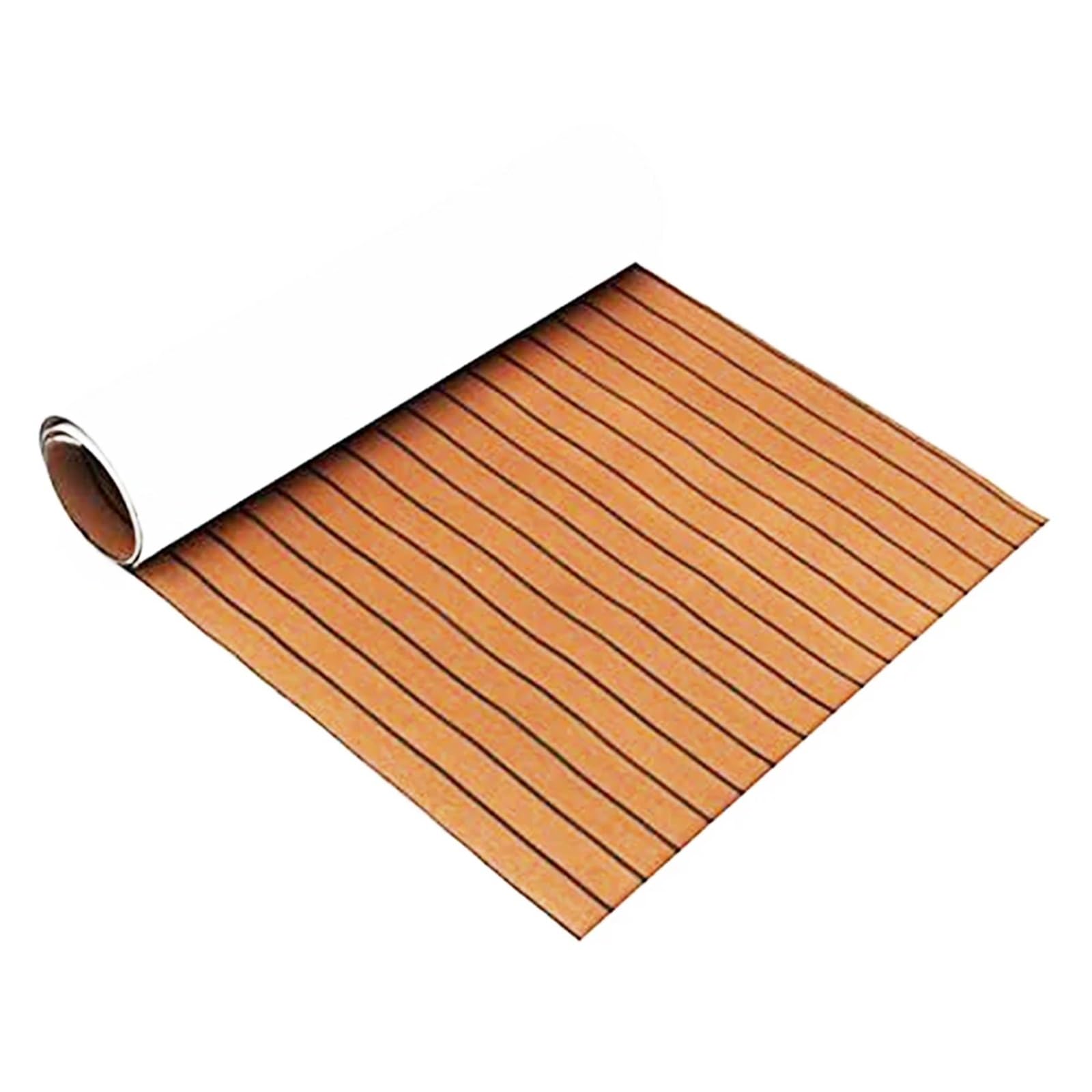 Pavimentazione per Ponti nautici in Schiuma Eva, Tappetino for Barca in Teak in Schiuma Eva Marrone, Autoadesivo, Pavimento for Yacht, Antiscivolo
