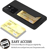 Vista 3 de Asuwish Funda compatible con Samsung Galaxy S21 Ultra Glaxay S21ultra 5G y protector de pantalla de vidrio templado, soporte para tarjeta de crédito