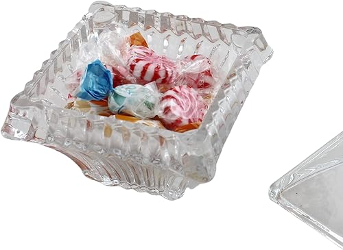 Miniatura 9 de Dependable Industries Inc. Azucarero de vidrio con tapa, perfecto para dulces, azúcar y cubos, adición esencial para café instantáneo a tu mesa de