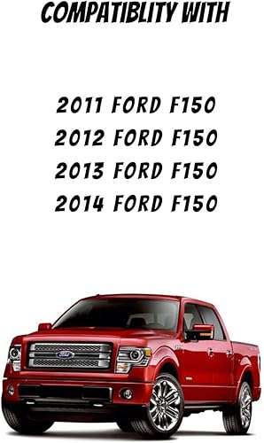 Miniatura 7 de Espejo lateral derecho de repuesto compatible con Ford F150 2011 2012 2013 2014 Espejo retrovisor calefactable reemplazo 4L3Z-17K707-DA