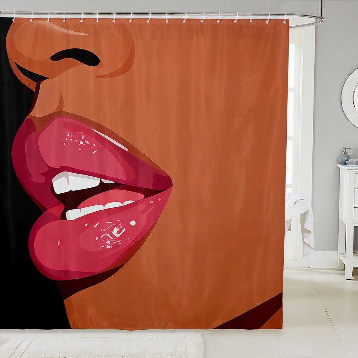 Erosebridal Girls Japanese Anime Fabric Shower Curtains, Kawaii Anime Girl Bath Curtain Cartoon Girl Shower Curtain for Kids Teens Adult, Japanese Animation Sci Fi Bathroom Accessories, 72" W X 78" L