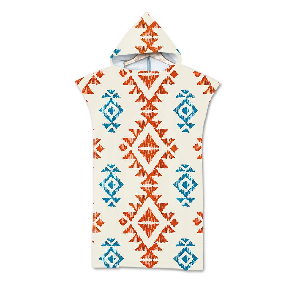 Poncho Surf In Microfibra - Asciugatura Rapida, Con Cappuccio, Per Spiaggia, Piscina, Casa
