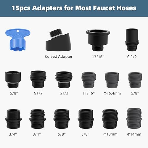 Miniatura 2 de iFealClear Kitchen Faucet Replacement Head, Pull Down Spray Head 3 Modes Kitchen Faucet Sprayer Head Replacement Compatible with Moen, Delta, Oil