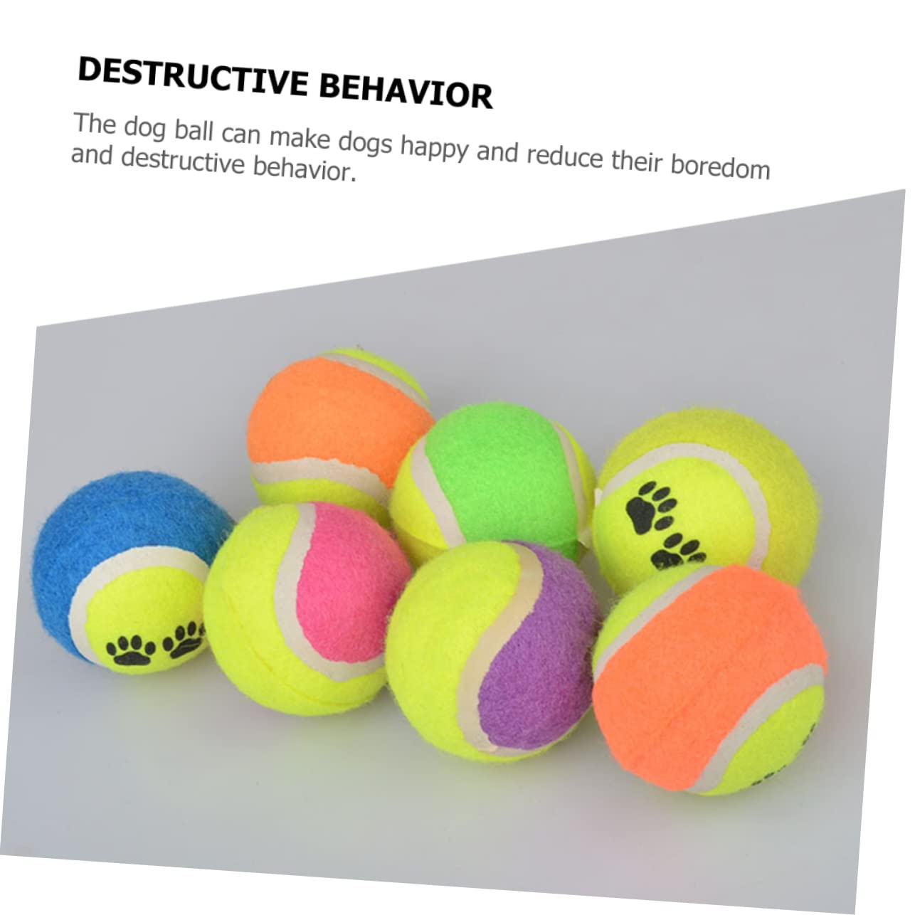 HEMOTON 16piezas Juguete De Pelota De Tenis para Mascotas Balones Interactivas De Goma para Perros Juguetes De Entrenamiento para Perros Balones para Pequeños para Exterior El Parque