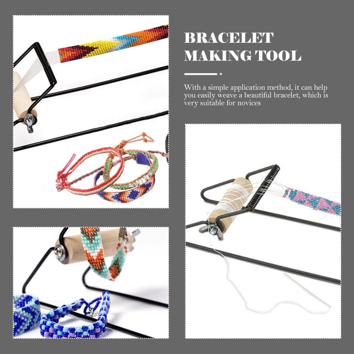 Stainless Steel Bracelet Beading Tool for DIY Hand Rope Weaving